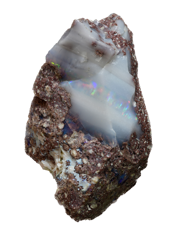 History of Slovak Opal Yophine mineralogical sample